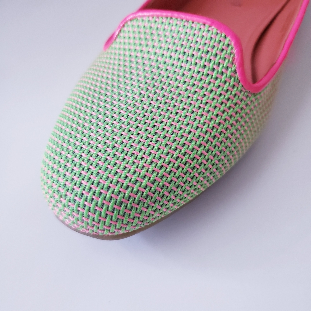 Vintage Via Spiga Green and Pink Flats - Picture 8 of 15